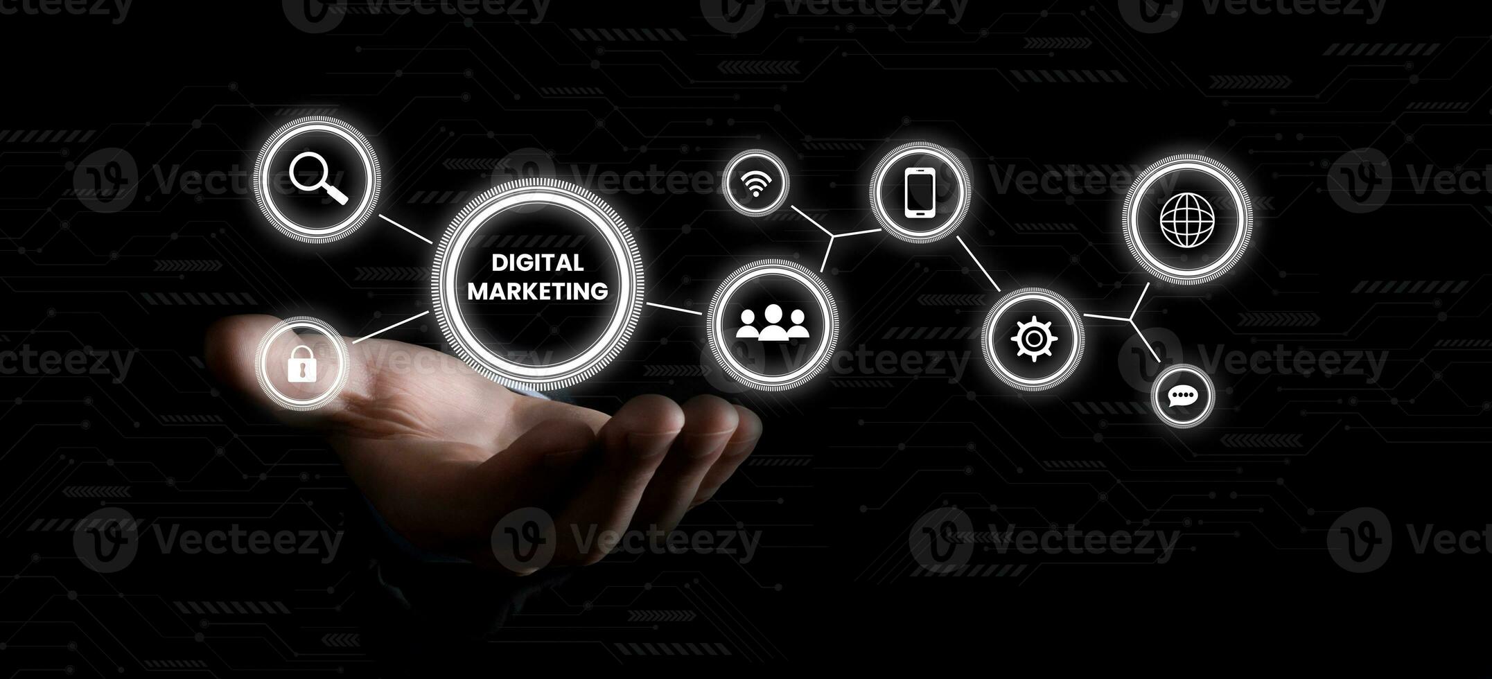 Digital Marketing, internet marketing and digital marketing background photo