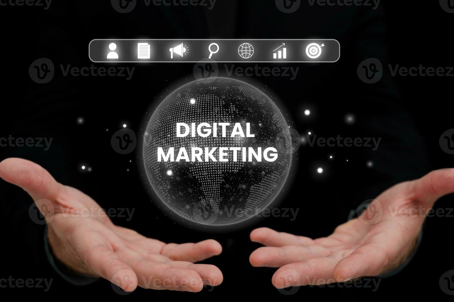 Digital Marketing, internet marketing and digital marketing background photo
