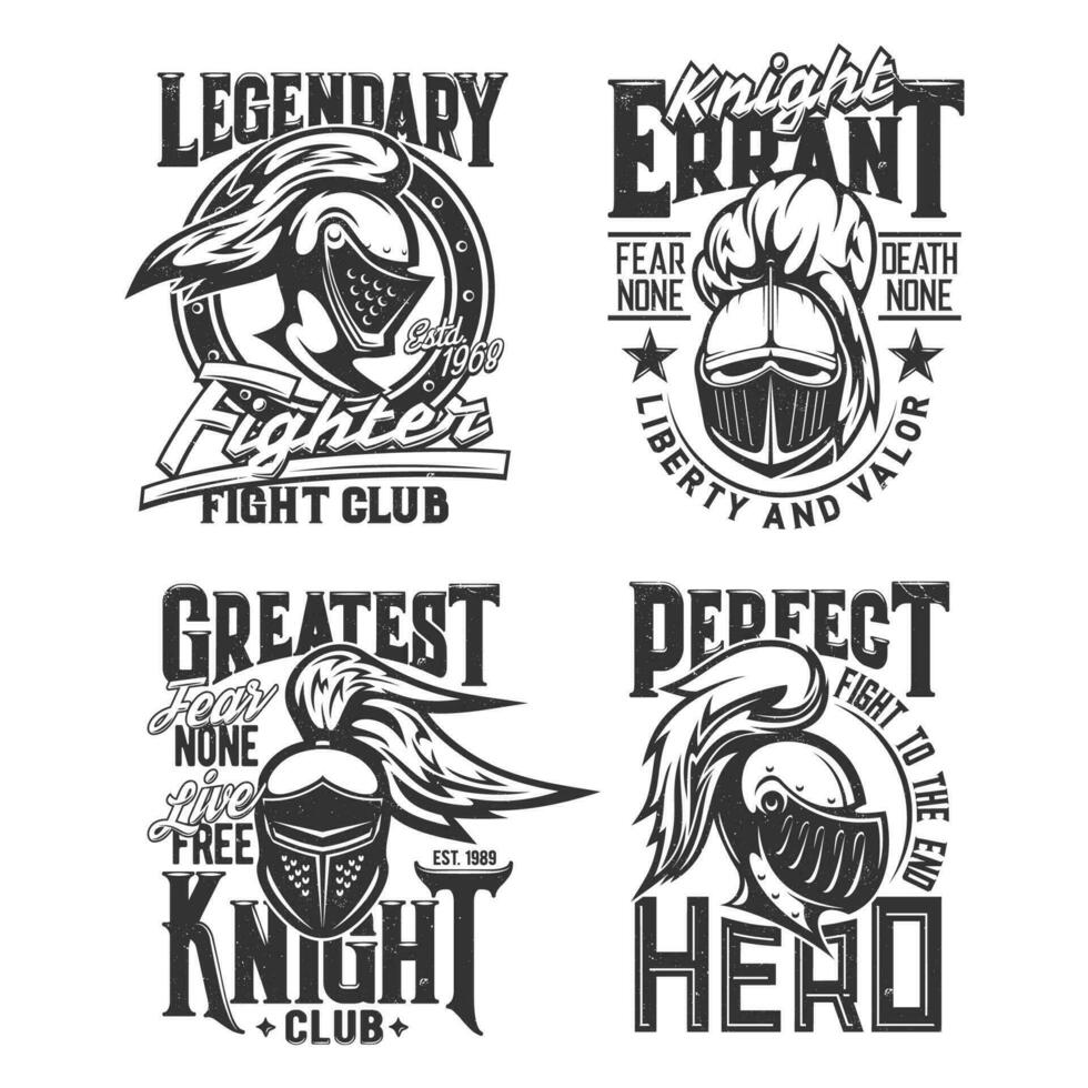 Medieval knights warrior t-shirt vector print