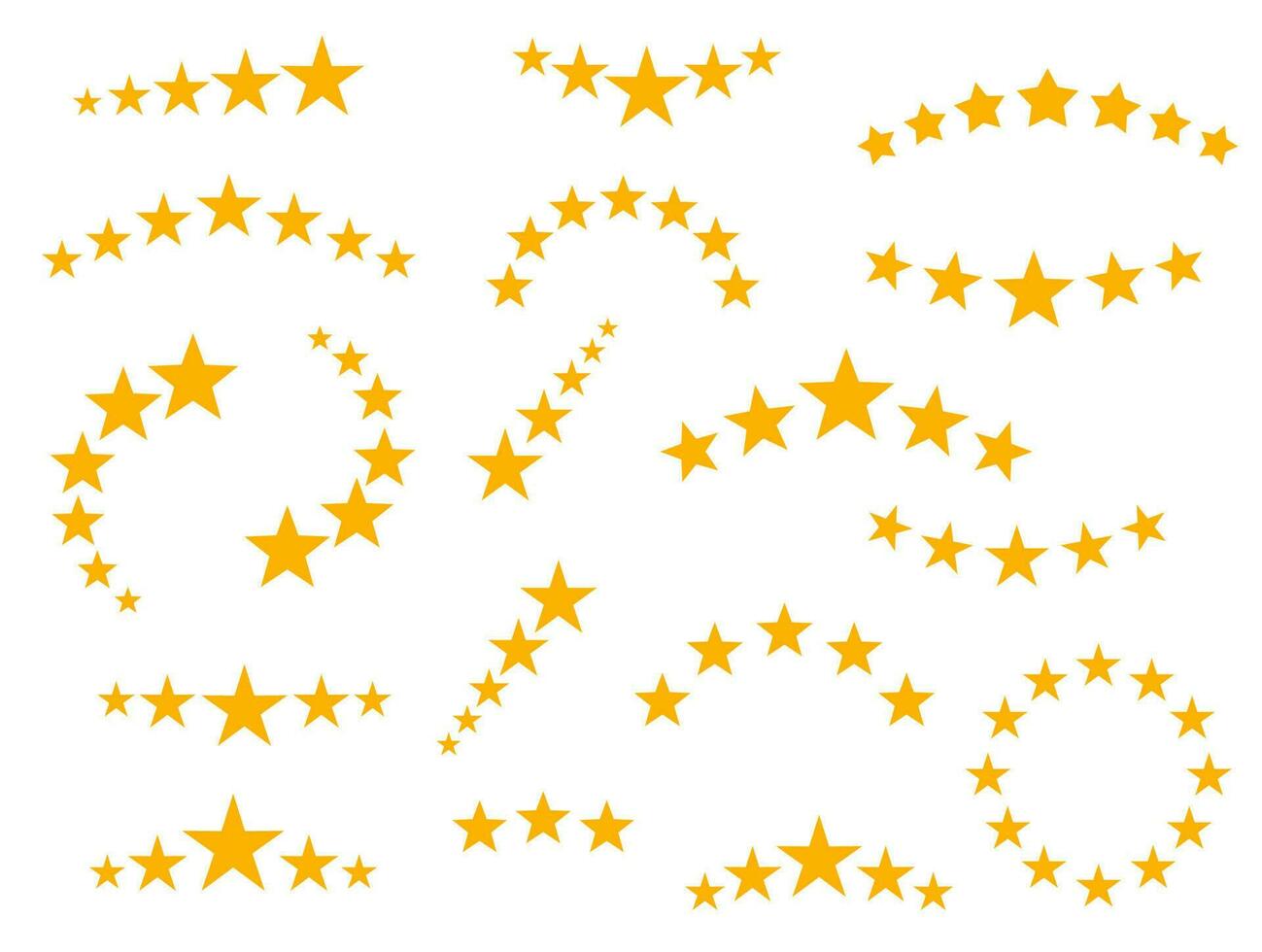 Best quality stars icons, review, rating, ranking vector