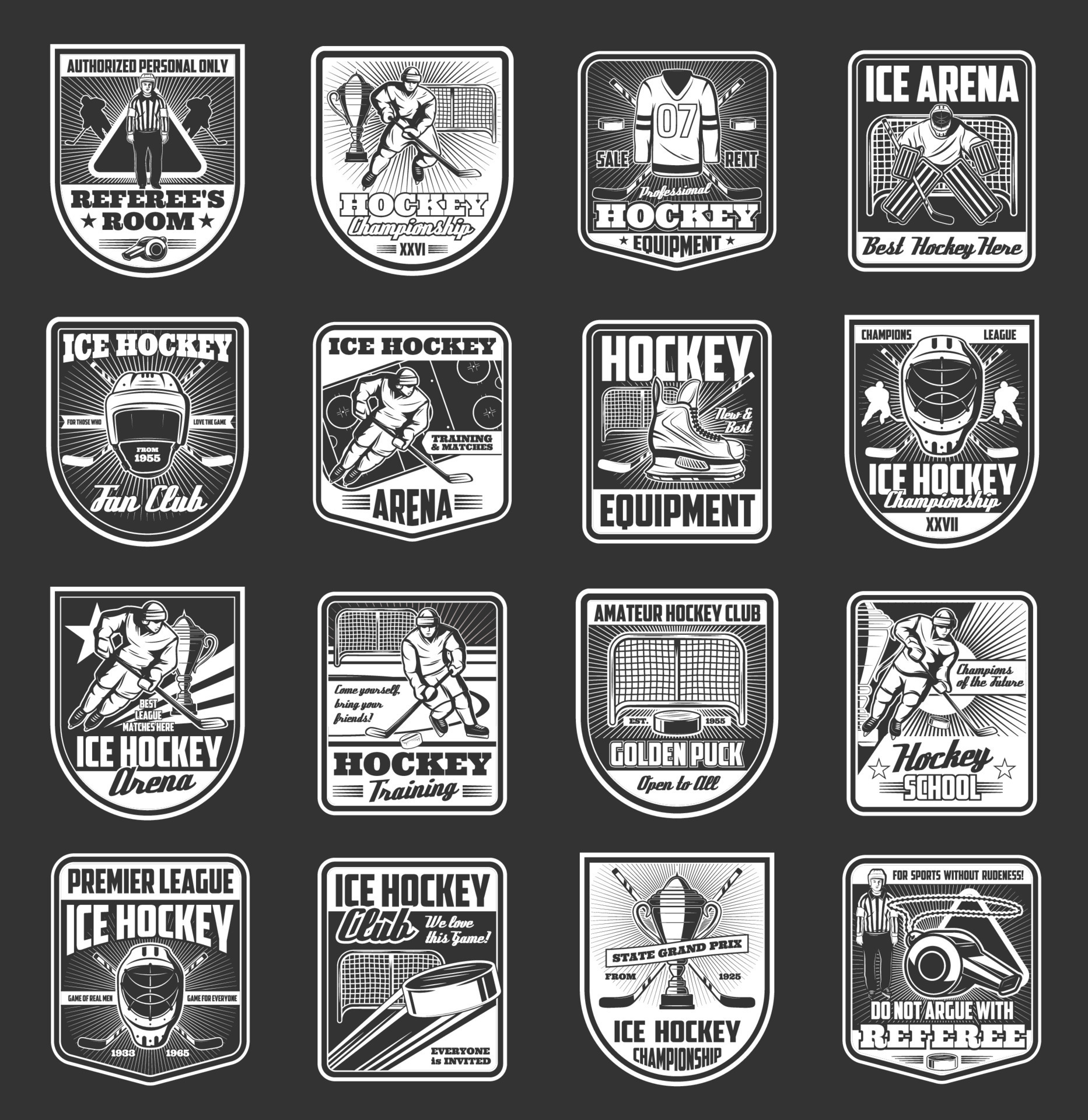 Ice Hockey Arena Sport Cup Championship Badges 23519043 Vector Art At closed-ice-hockey-arena-medium-manacube