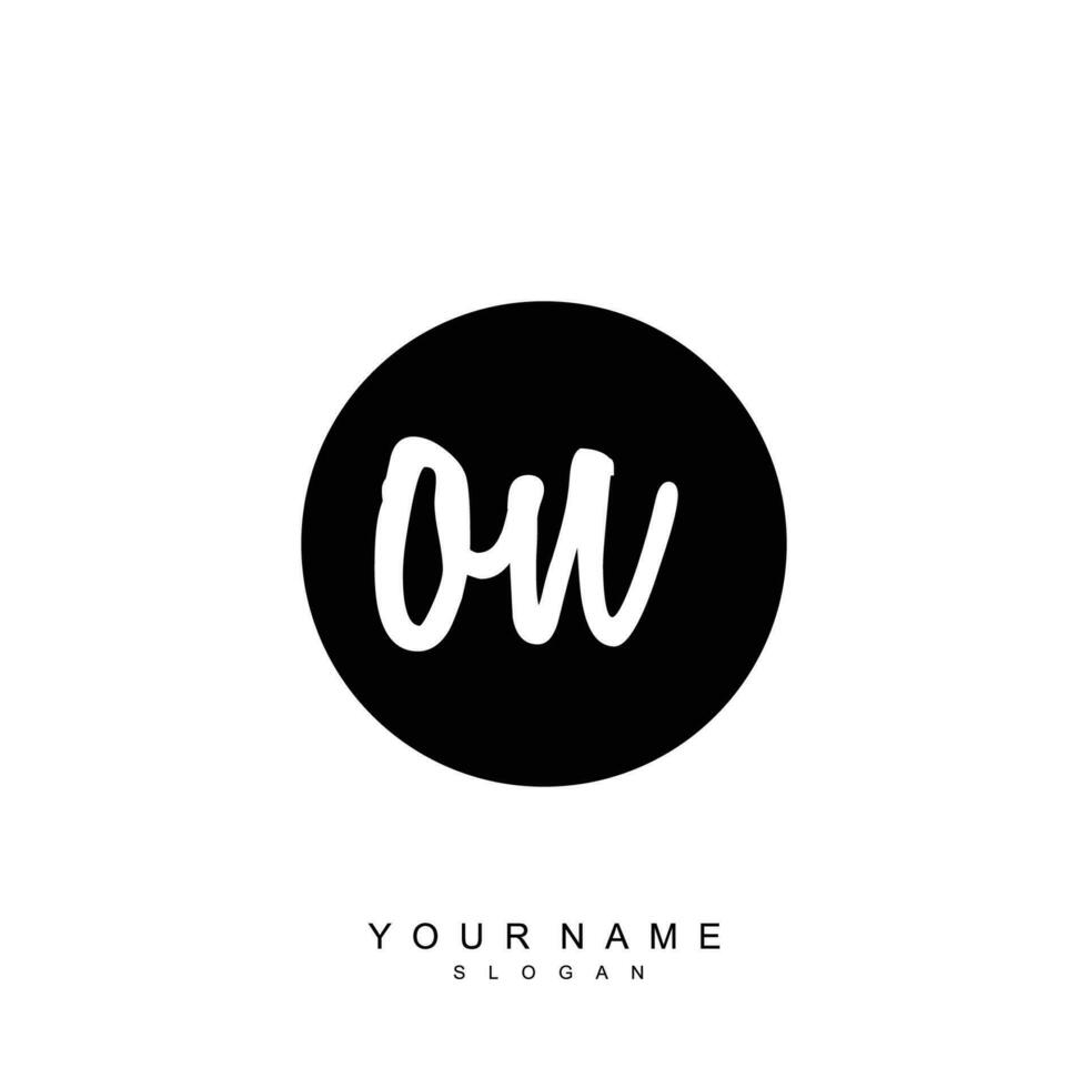 ON Initial beauty floral logo template vector