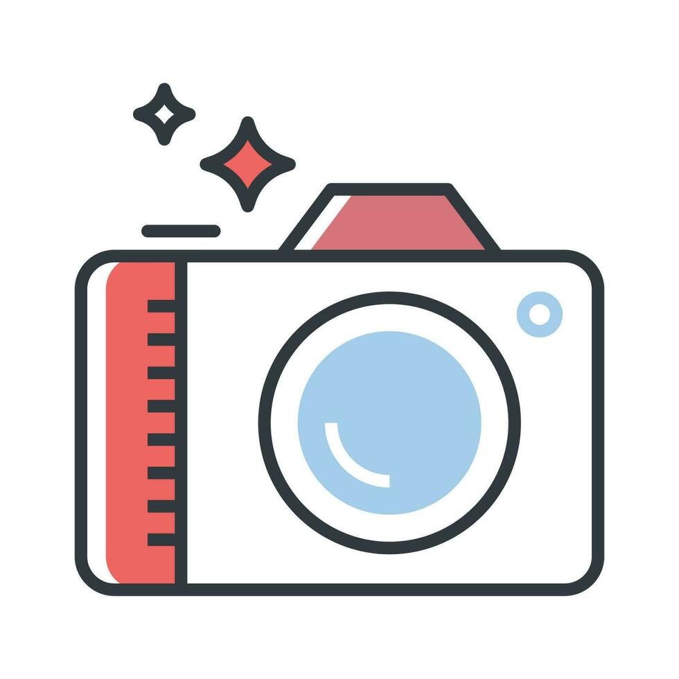 digital cameras  vector Fill outline icon Illustration.EPS 10
