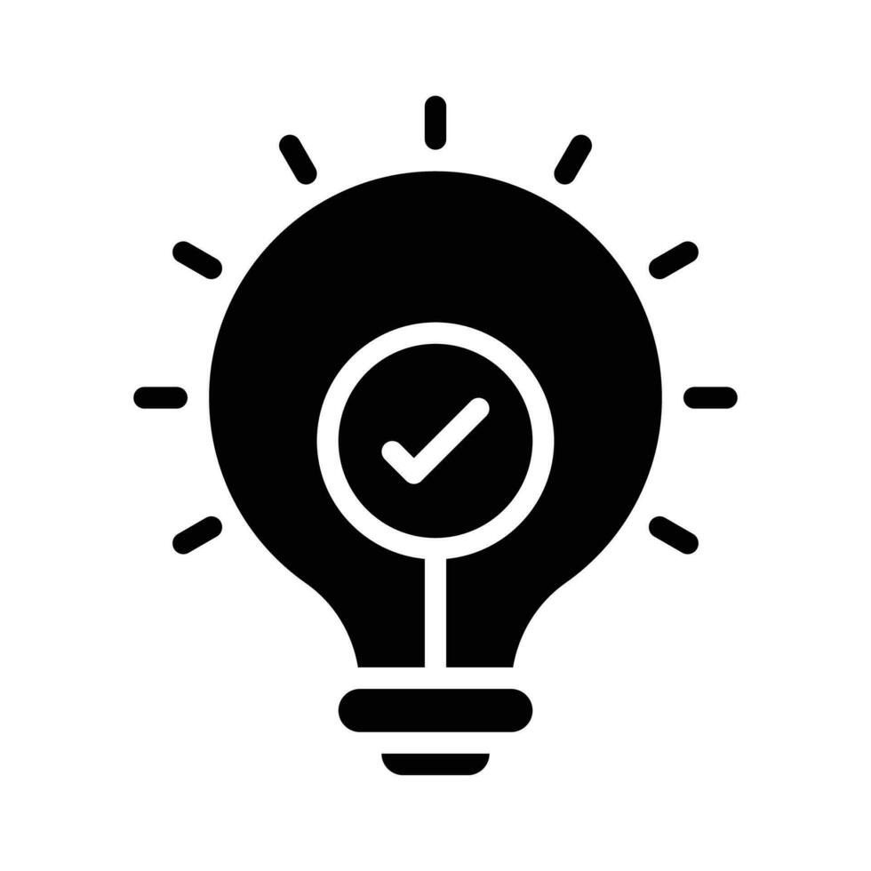 The Best Solution Vector Solid icon. EPS 10 File