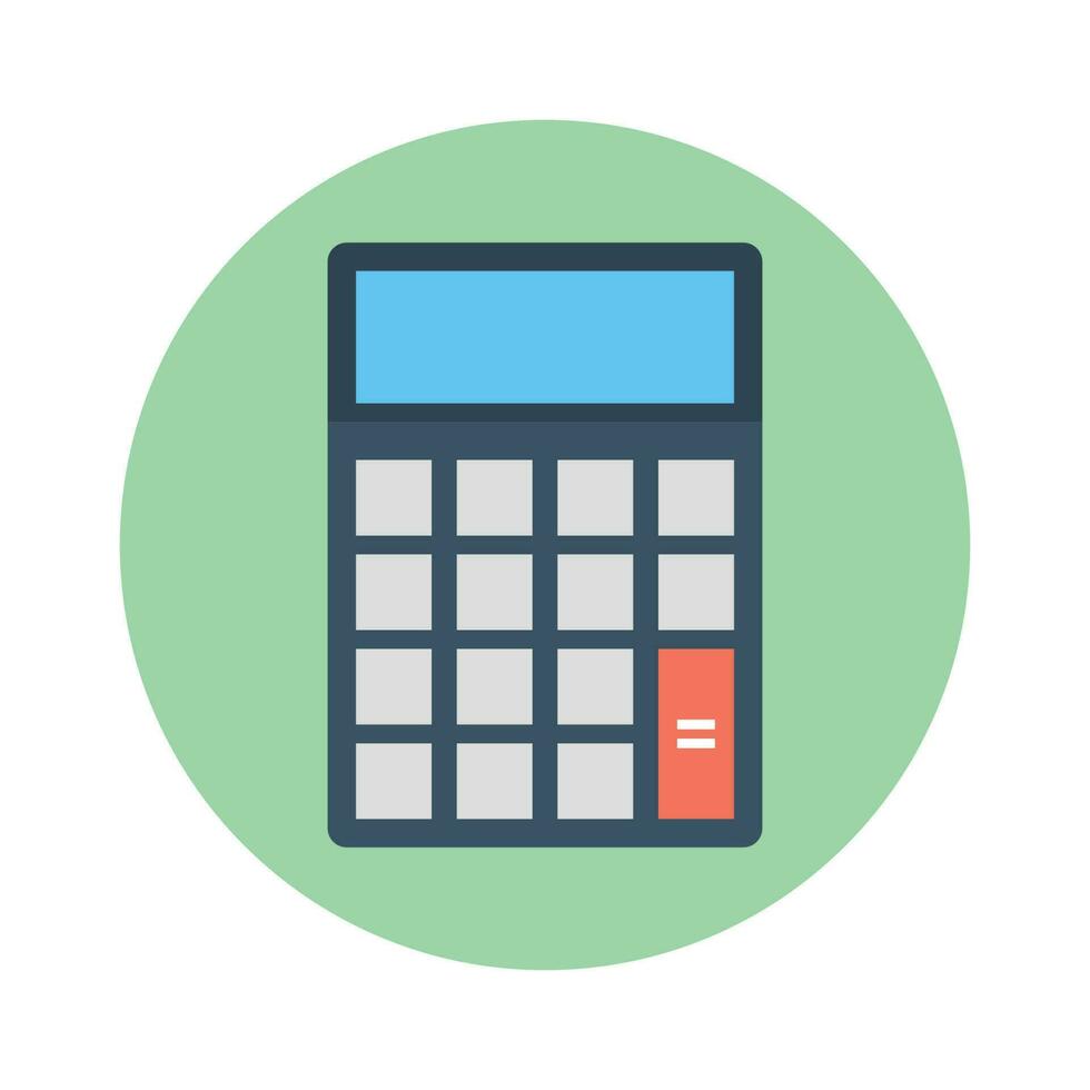 Calculator  vector Flat Icon style illustration. EPS 10