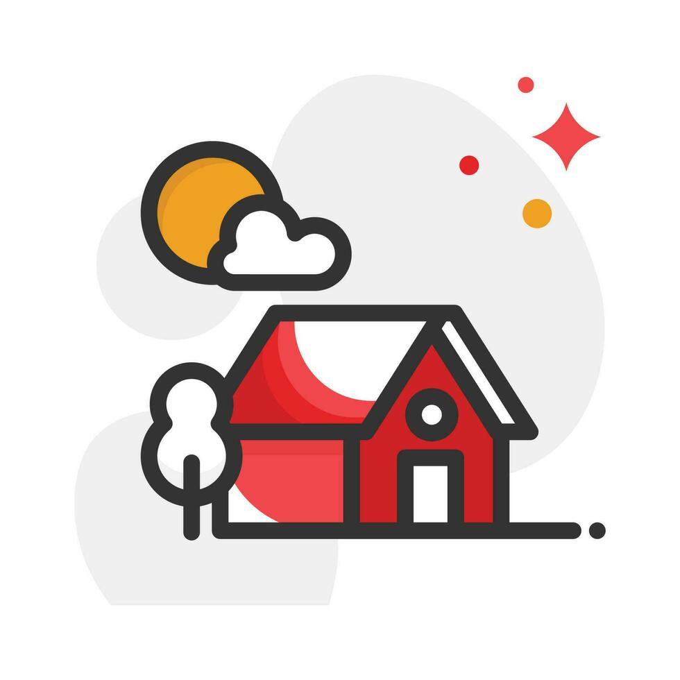 House  vector Fill outline icon. EPS 10 file