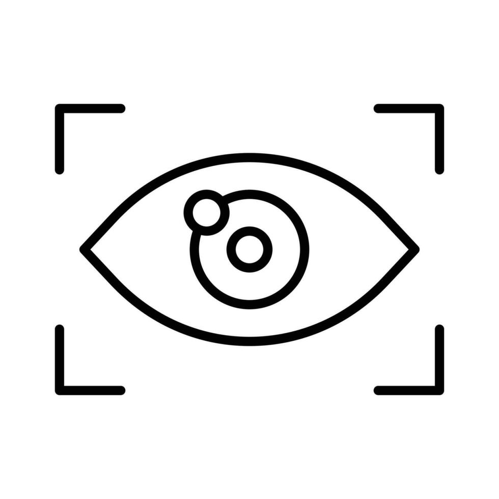 Security Scan Vector outline icon. EPS 10 File