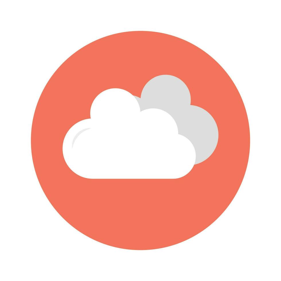 nube vector plano icono estilo ilustración. eps 10