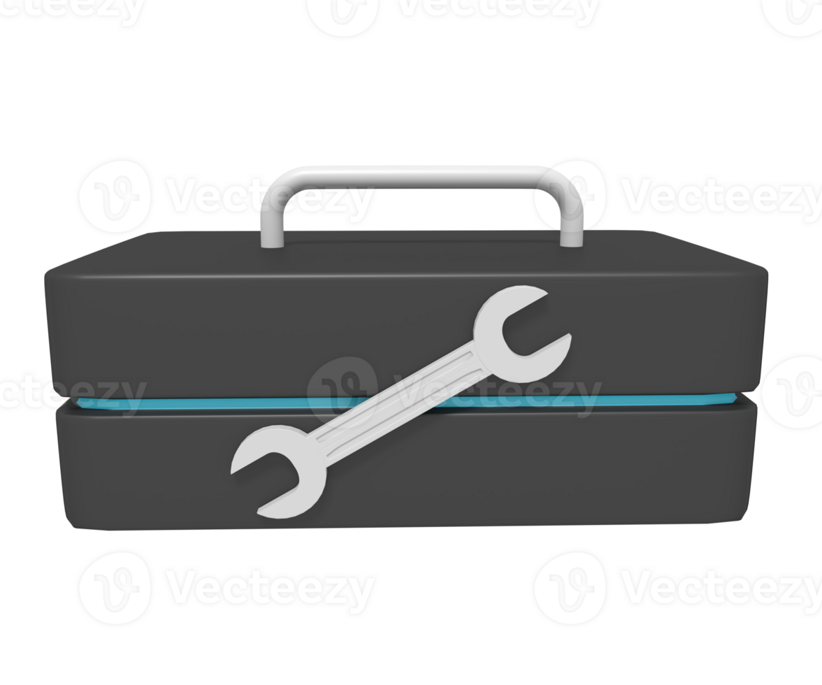 3d icona di cassetta degli attrezzi png