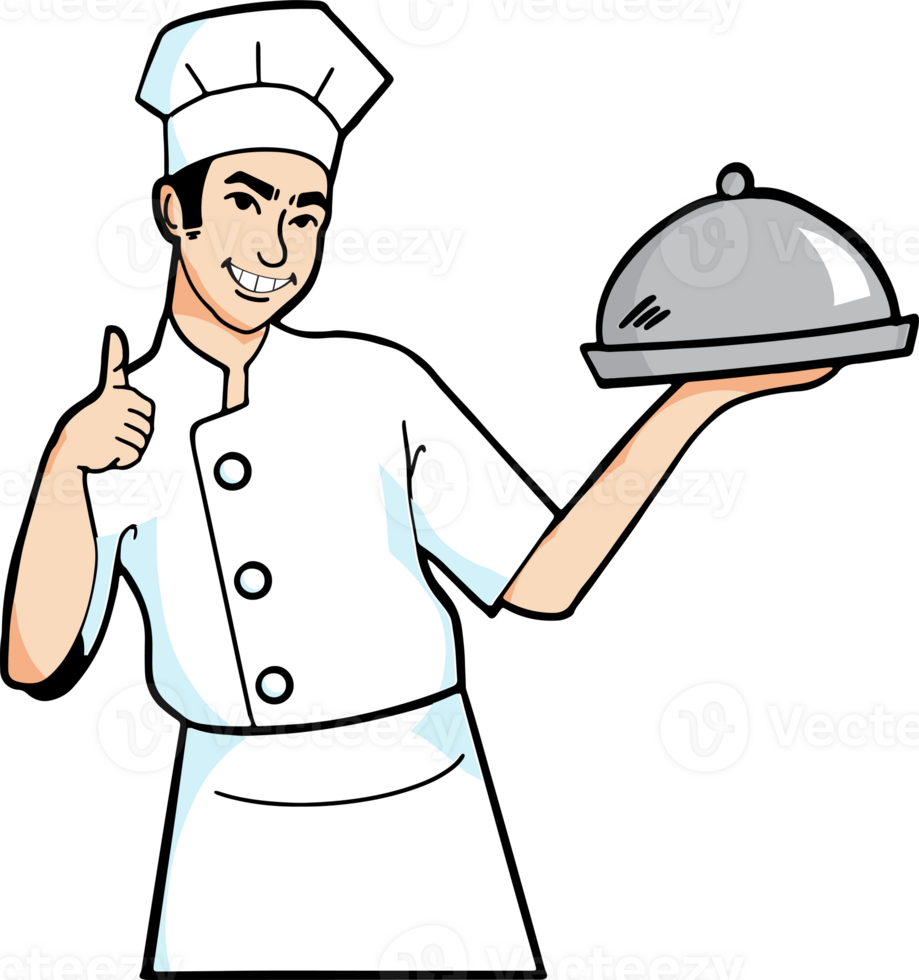 The Chef for cooking or restaurant concept png image