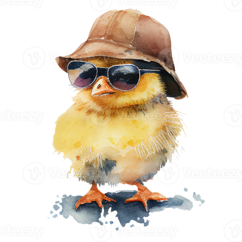 Ai Generate Cool Chick With Sunglasses png