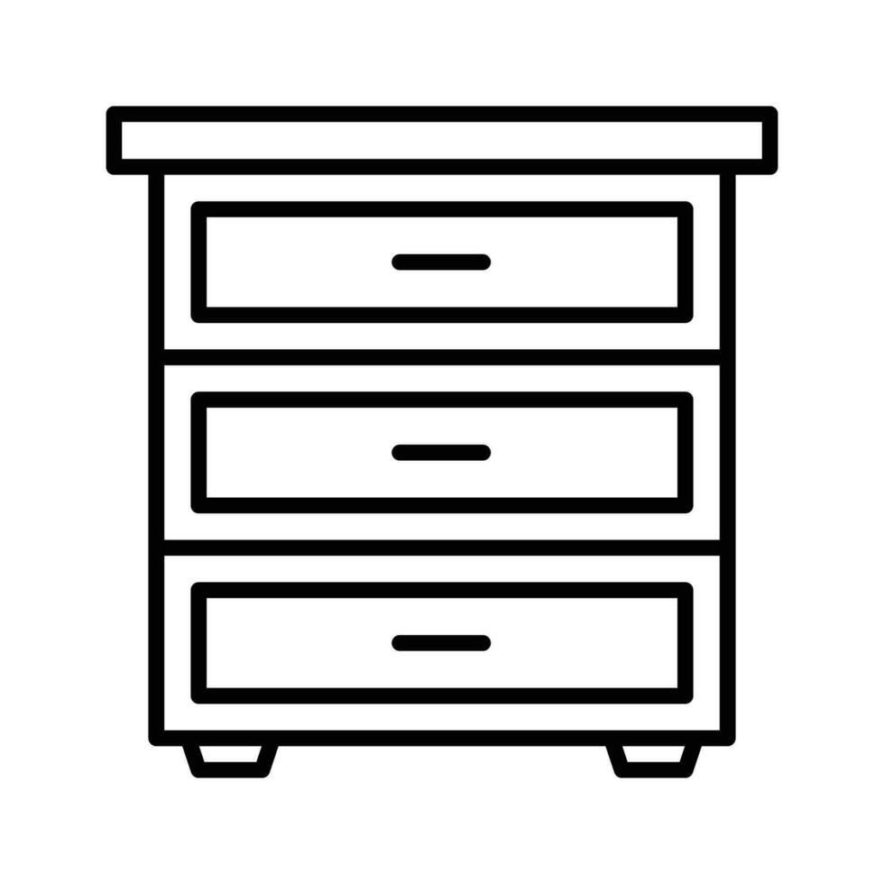 Drawers vector oultine Icon. EPS 10 File