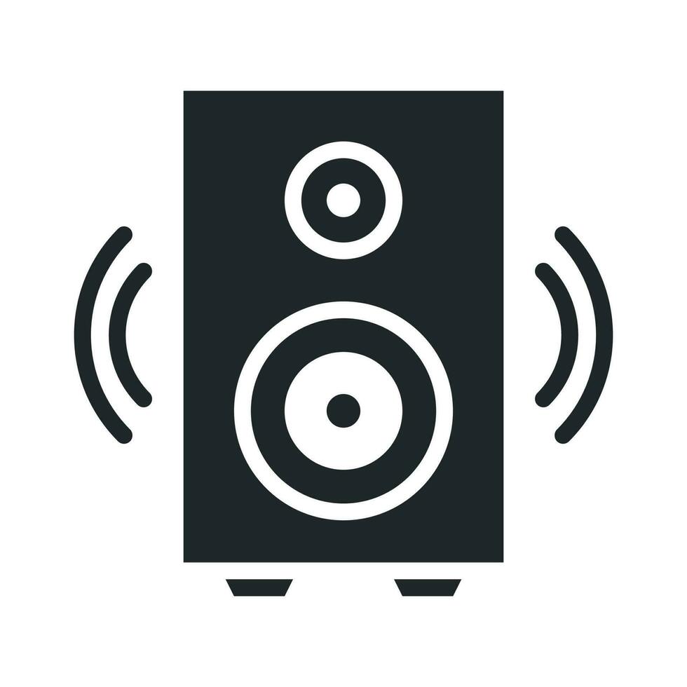 Speaker vector Solid icon. EPS 10 File