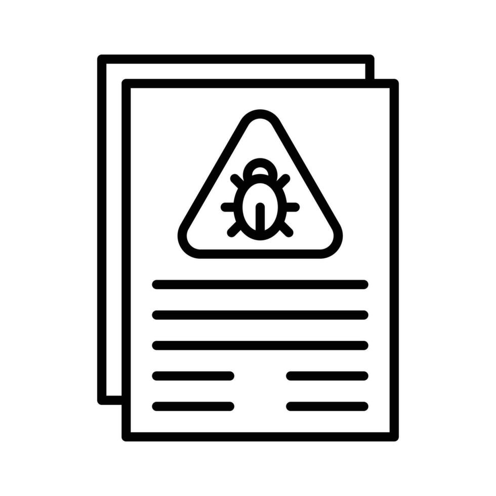 Software Bug Vector outline icon. EPS 10 File