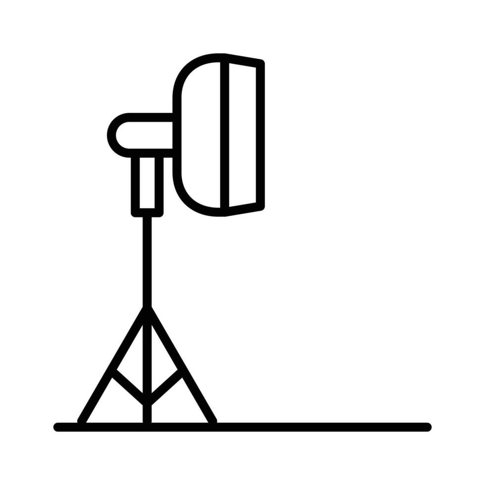 light stand  vector  outline icon Illustration. EPS 10