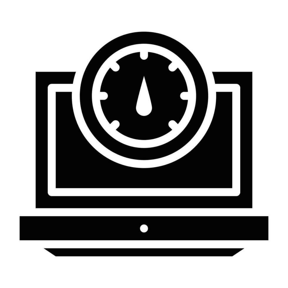 Network Speed Test Vector Solid icon. EPS 10 File