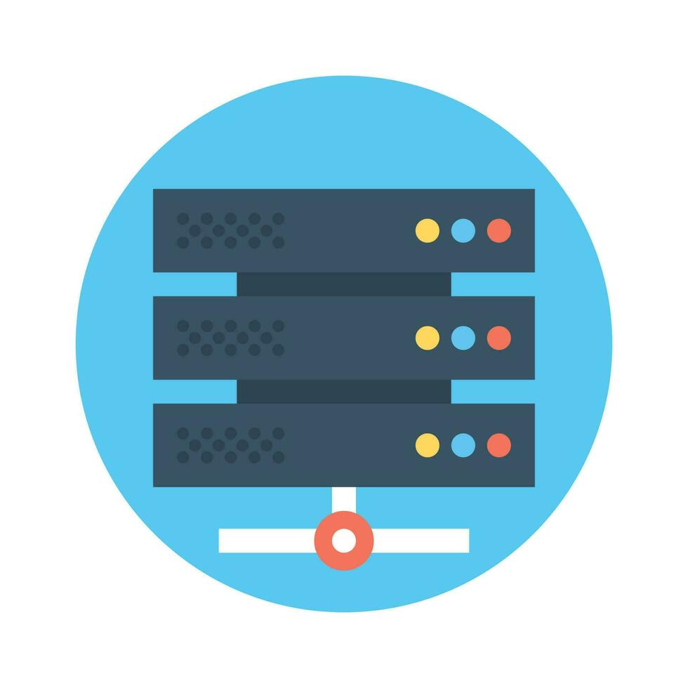 Network Server  vector Flat Icon style illustration. EPS 10