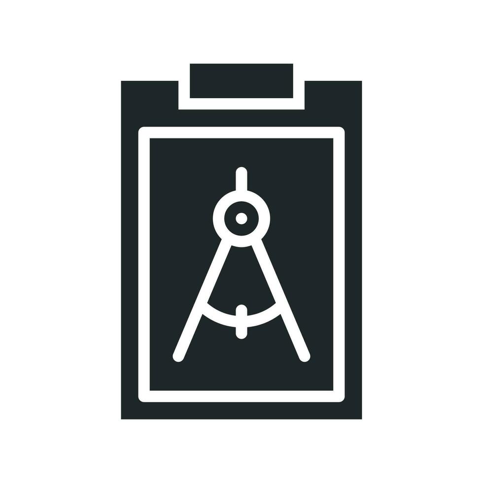 Drafting vector Solid icon. EPS 10 File