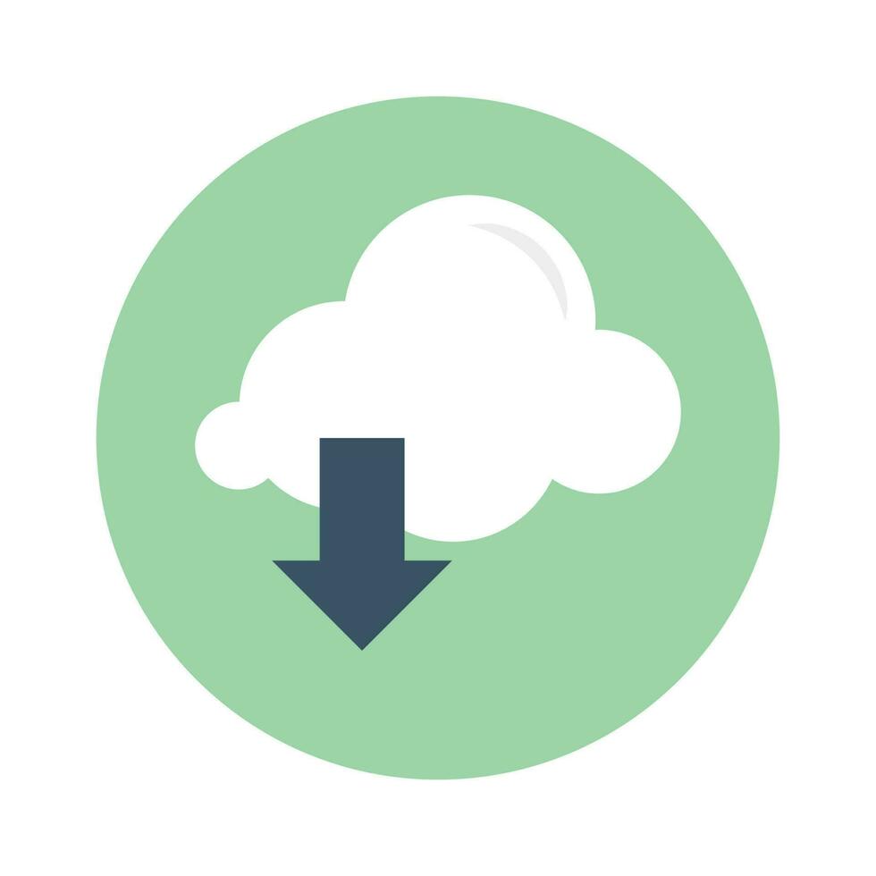 Cloud Network  vector Flat Icon style illustration. EPS 10