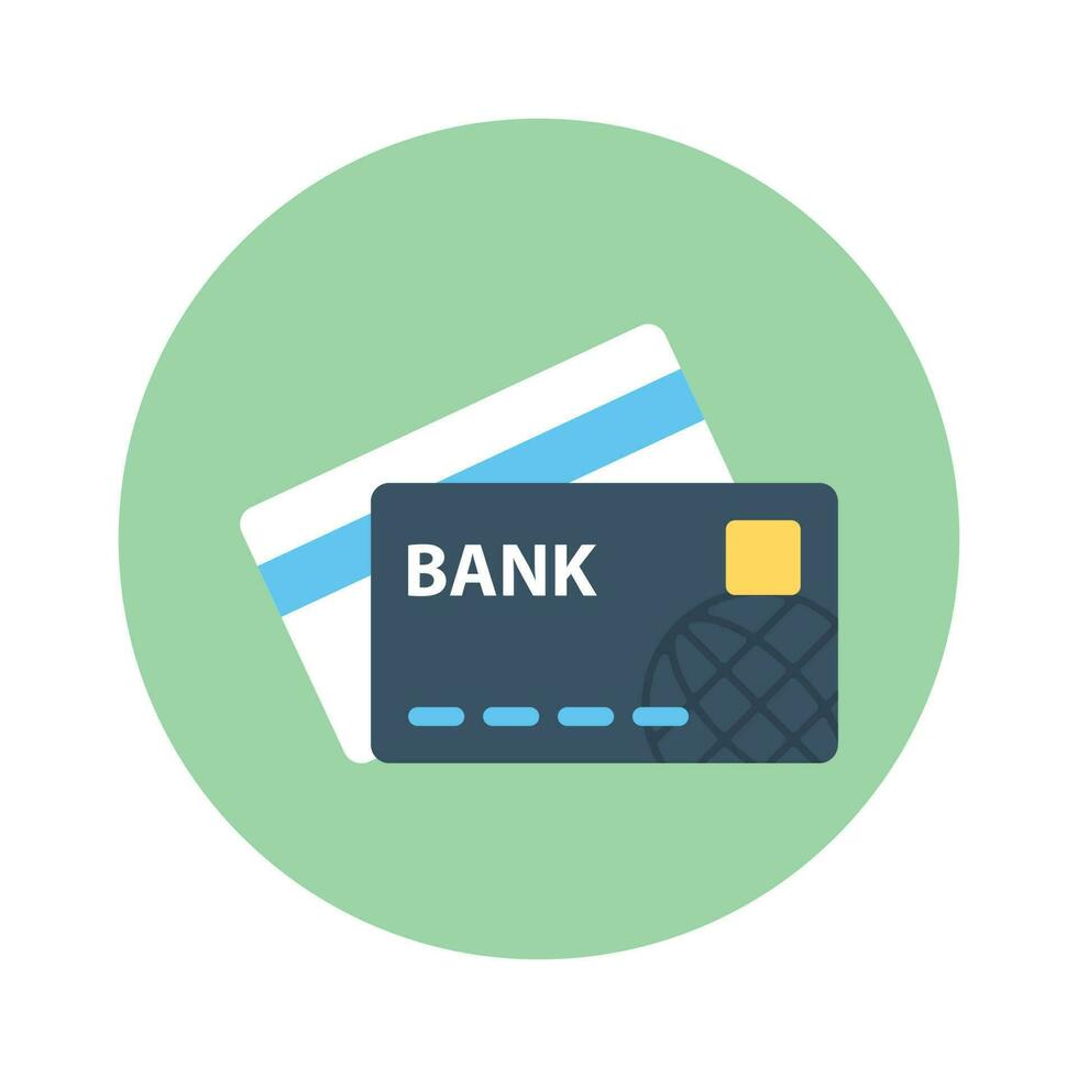 Credit Cards  vector Flat Icon style illustration. EPS 10