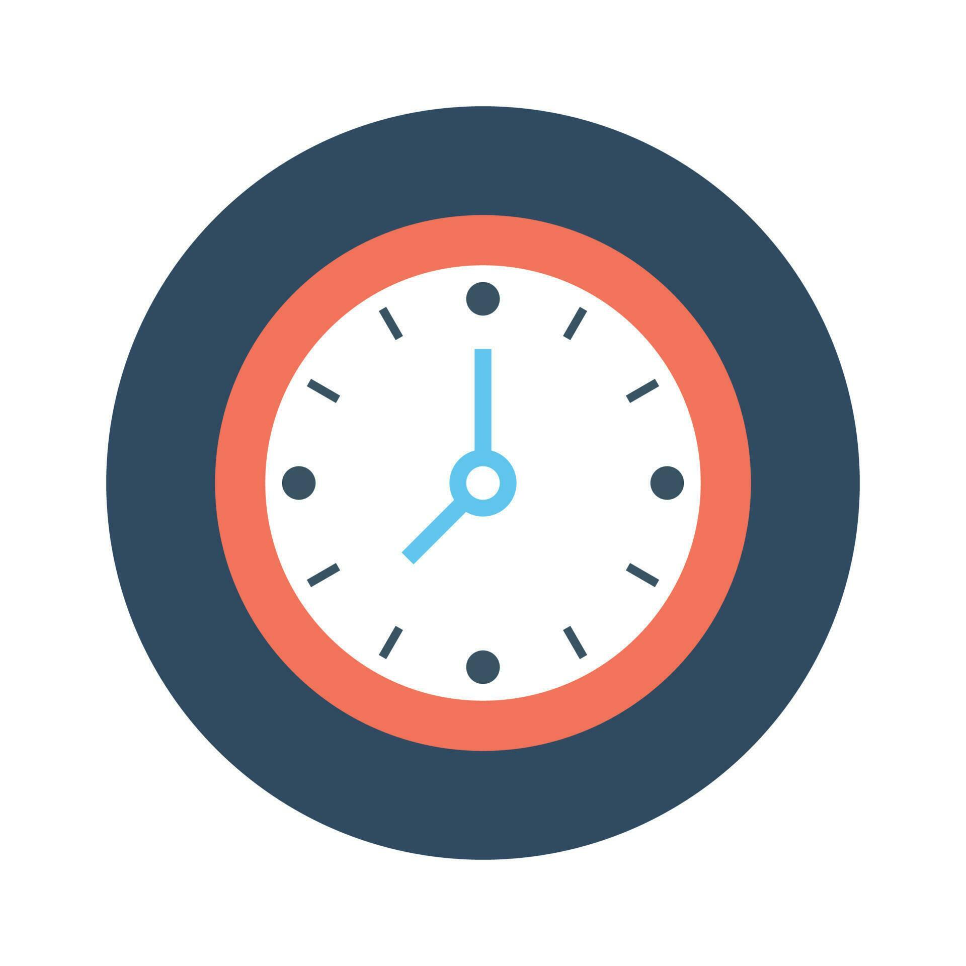 Clock vector Flat Icon style illustration. EPS 10 23520521 Vector Art at Vecteezy