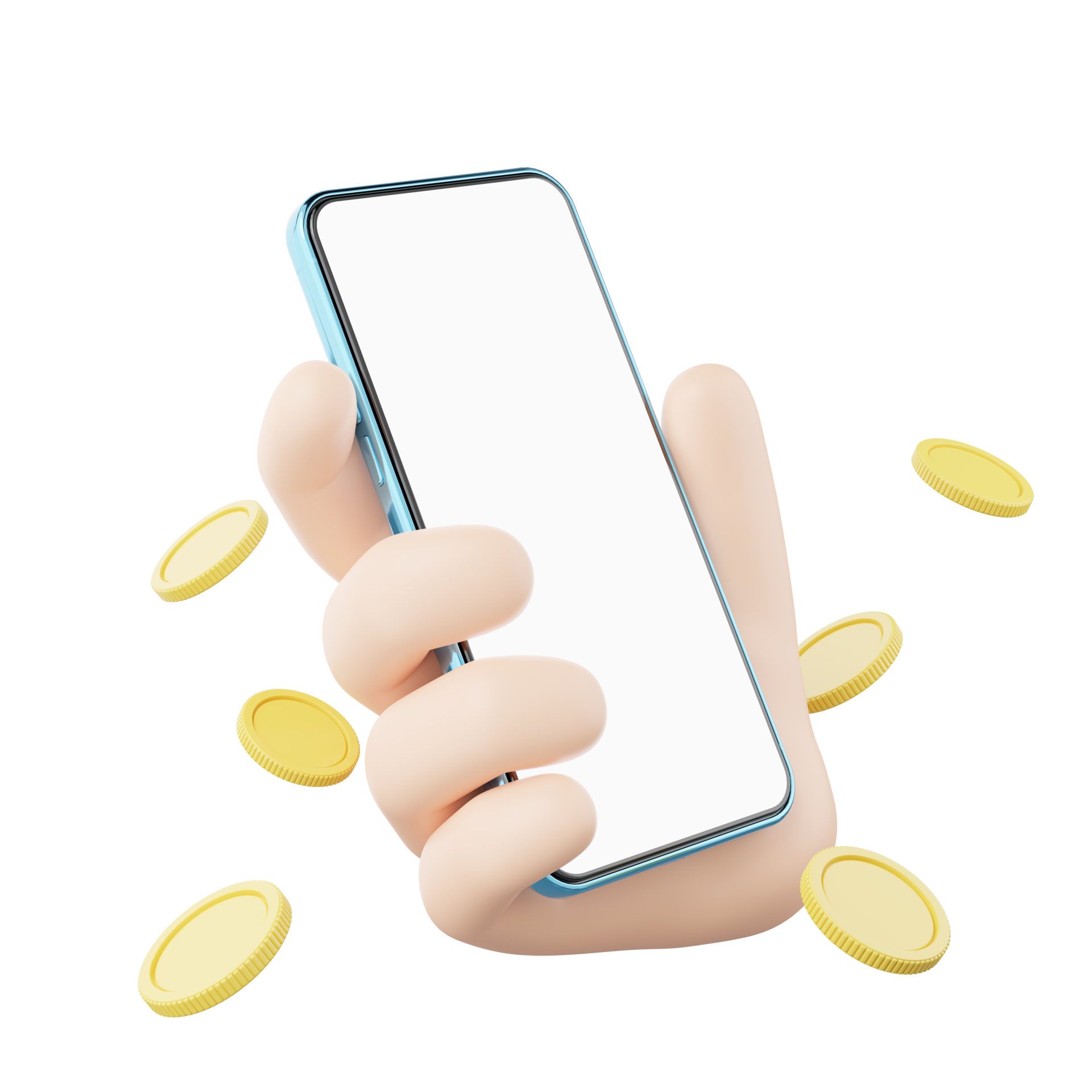 3D Human Hand Holding Mobile Phone Icon Man Hold Smartphone Blank 3d-human-hand-holding-mobile-phone-icon-man-hold-smartphone-blank