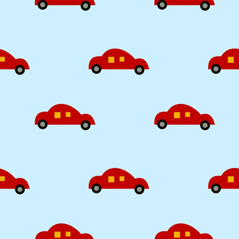 cars seamless pattern vector