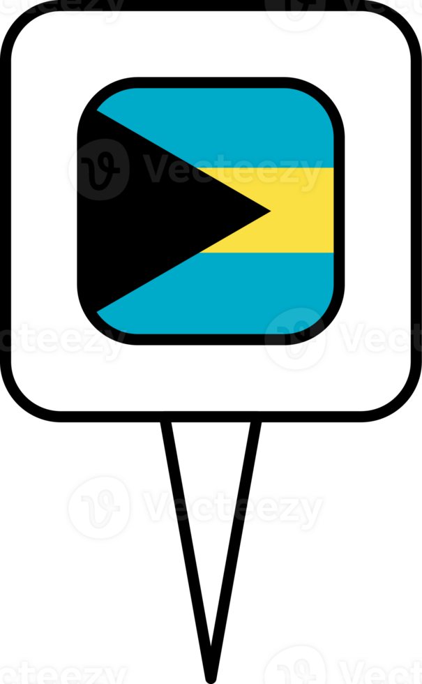 Bahamas flag pin place icon. png