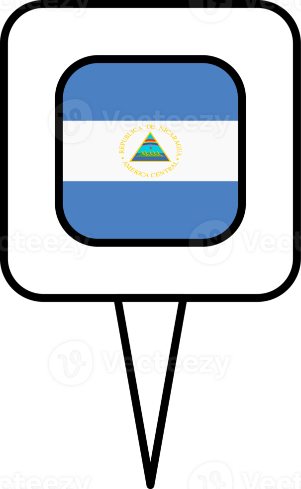 Nicaragua flag pin place icon. png