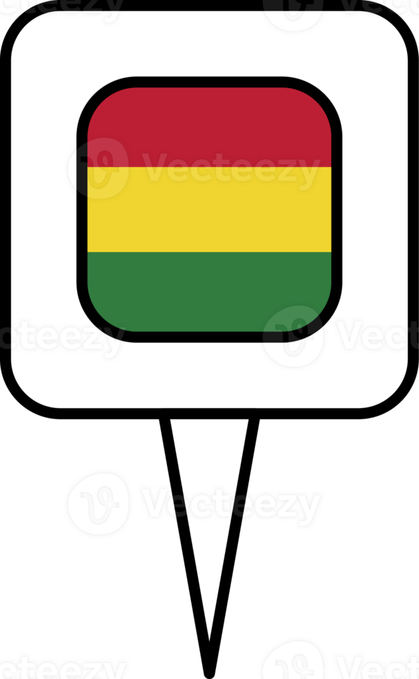 Bolivia flag pin place icon. png