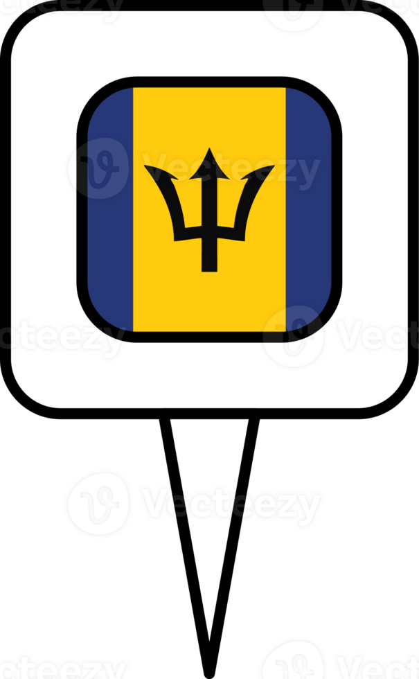Barbados flag pin place icon. png