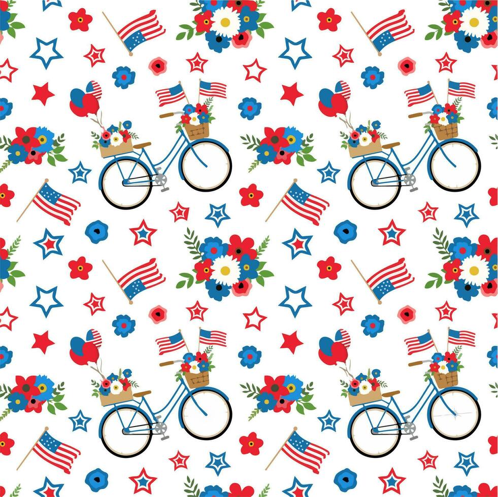 Memorial day pattern for background design graphics design vector