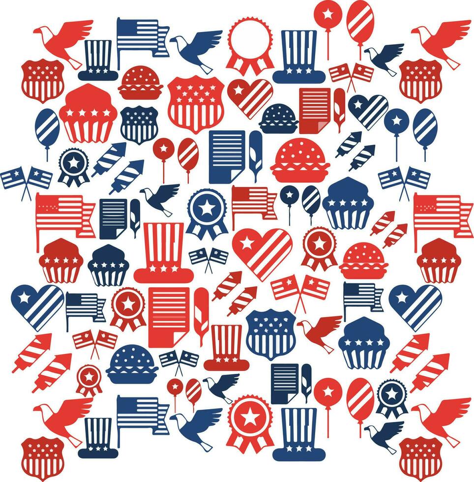 Memorial day pattern for background design graphics design vector