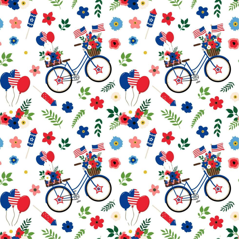 Memorial day pattern for background design graphics design vector