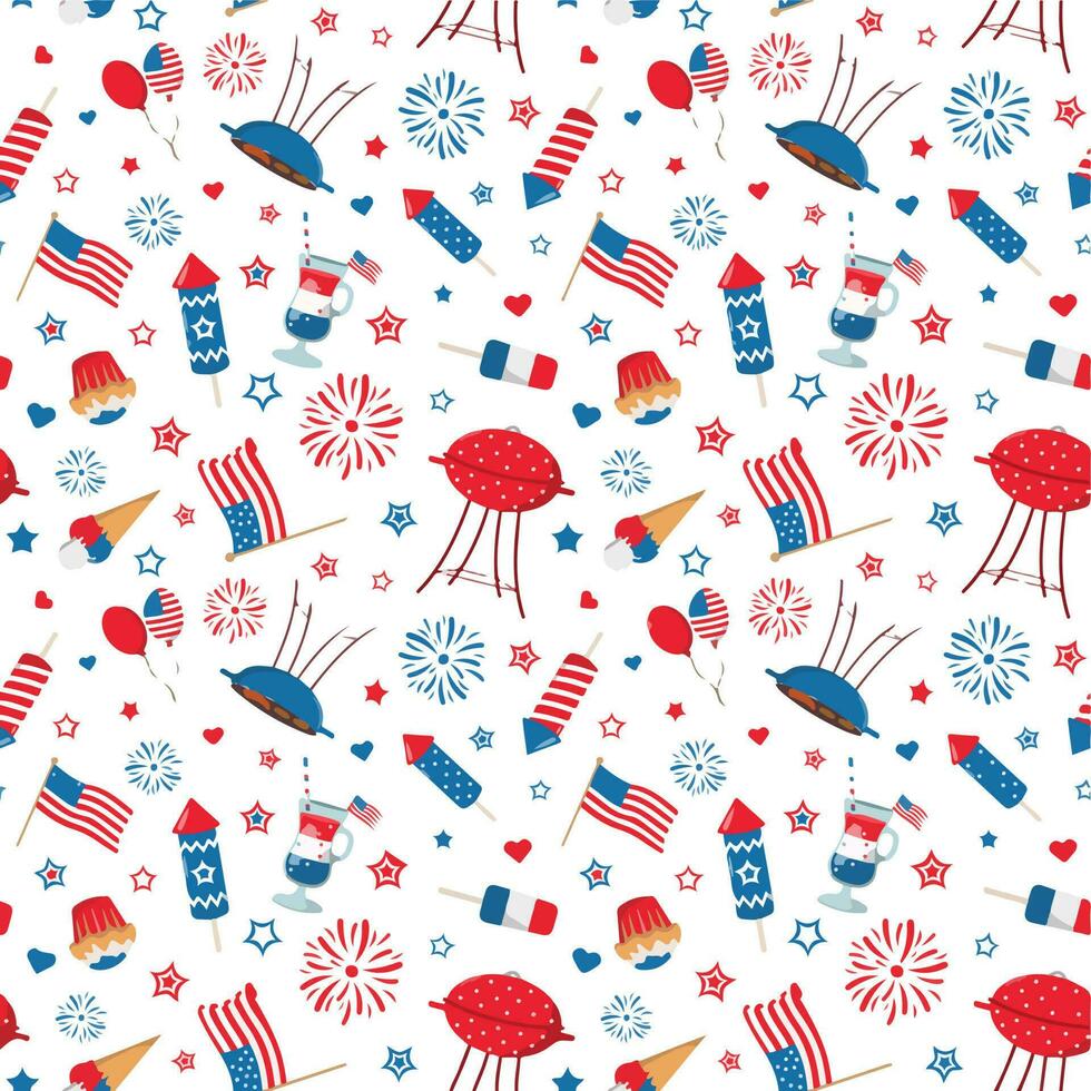 Memorial day pattern for background design graphics design vector