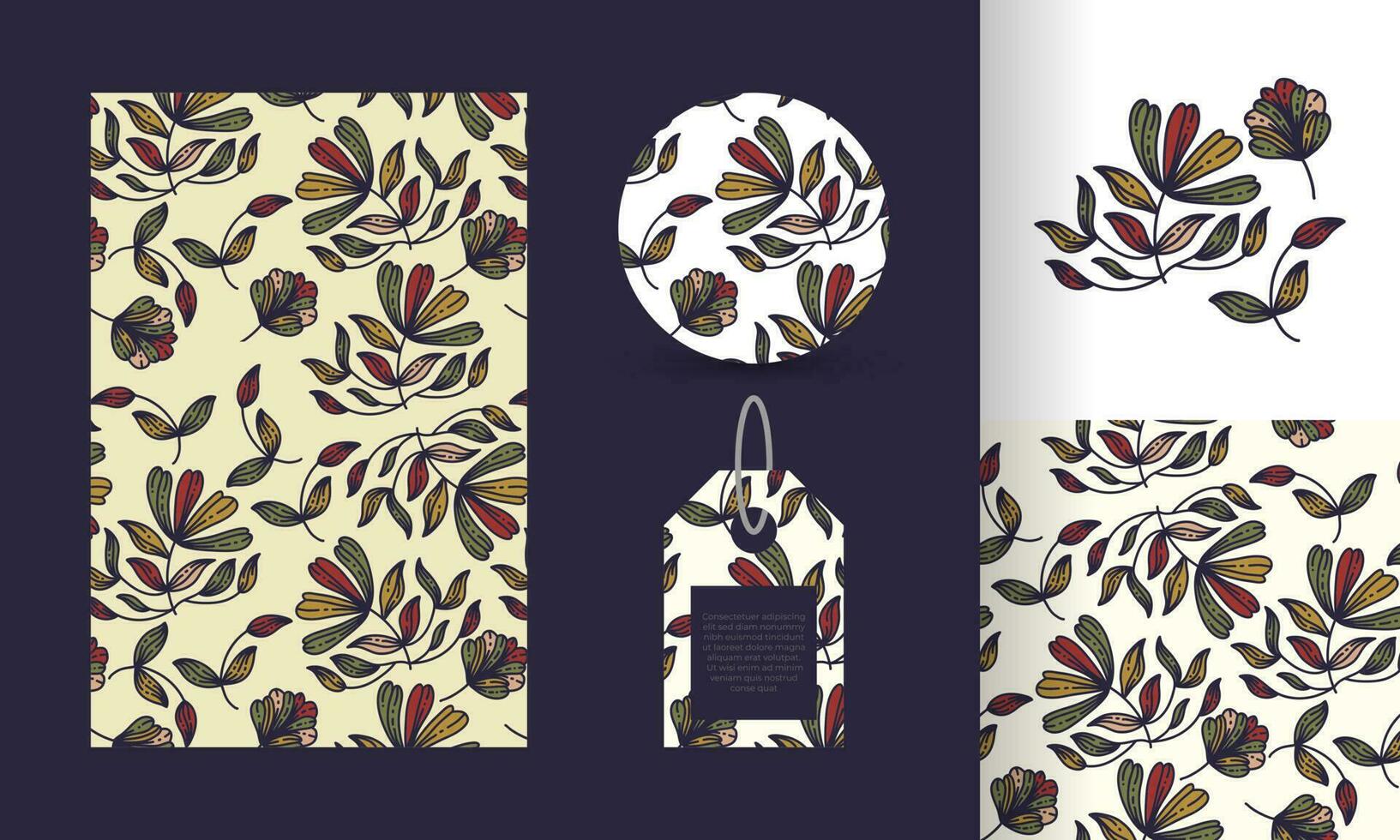 sin costura floral modelo con Clásico dibujos animados estilo. flor motivo. adecuado para fondo de pantalla, envase papel, fondo, tela, textil, póster, vestir, etiqueta, y tarjeta diseño vector