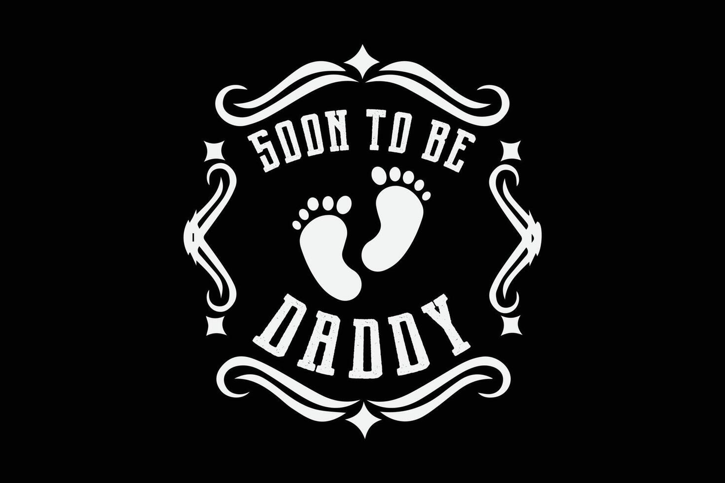 Soon to be daddy Funny Father's Day T-Shirt Design vector