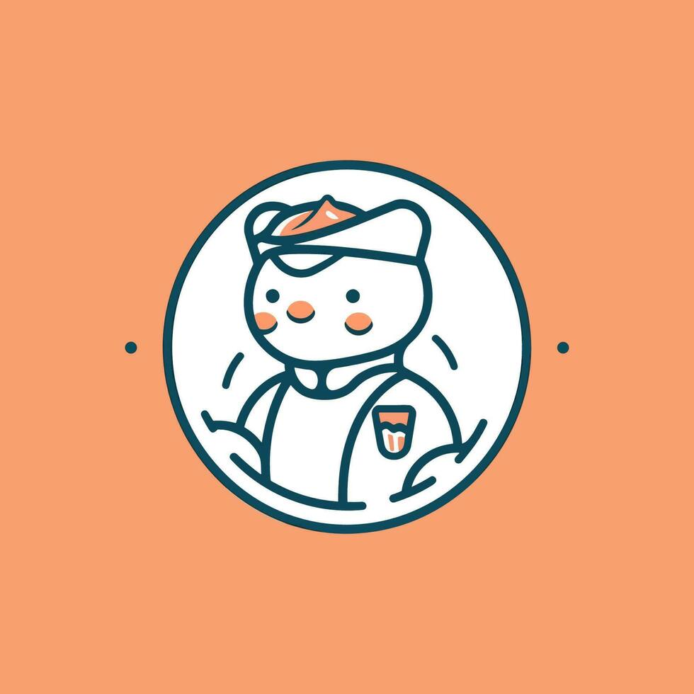 reunirse nuestra adorable hielo crema mascota. con sus linda y juguetón diseño, es Por supuesto a traer un sonrisa a tu cara y un ansia para dulces vector