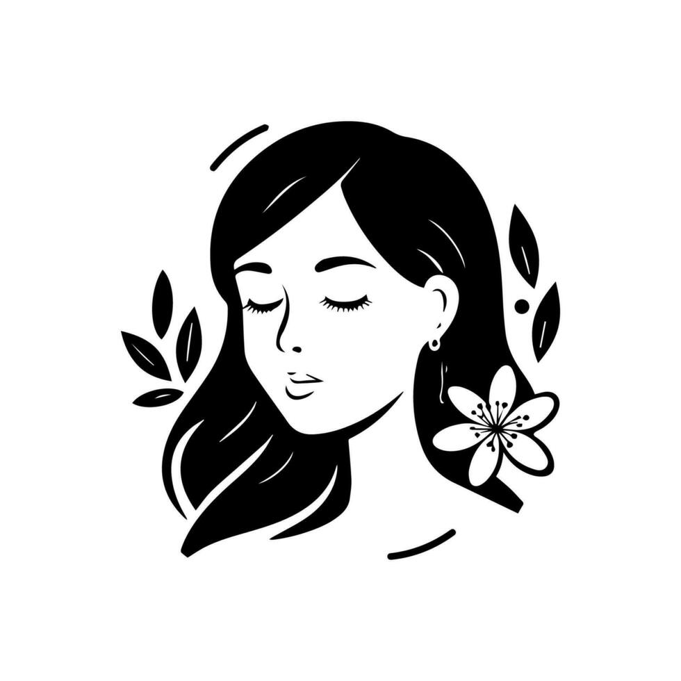Mindfulness logo design that incorporates elements of nature and serenity, perfect for promoting inner peace and mental wellbeing vector