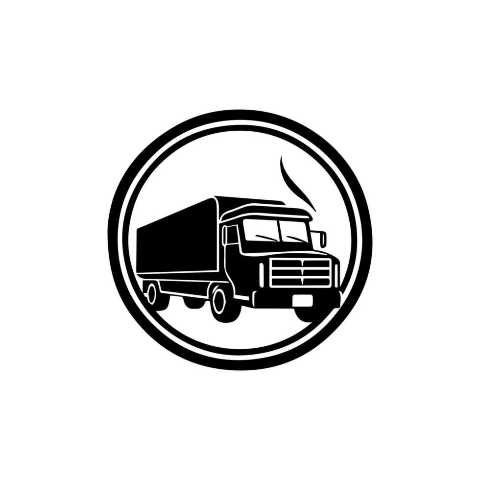 transporte camioneta logo diseño, Perfecto para un negocio mirando para un profesional y de confianza imagen vector