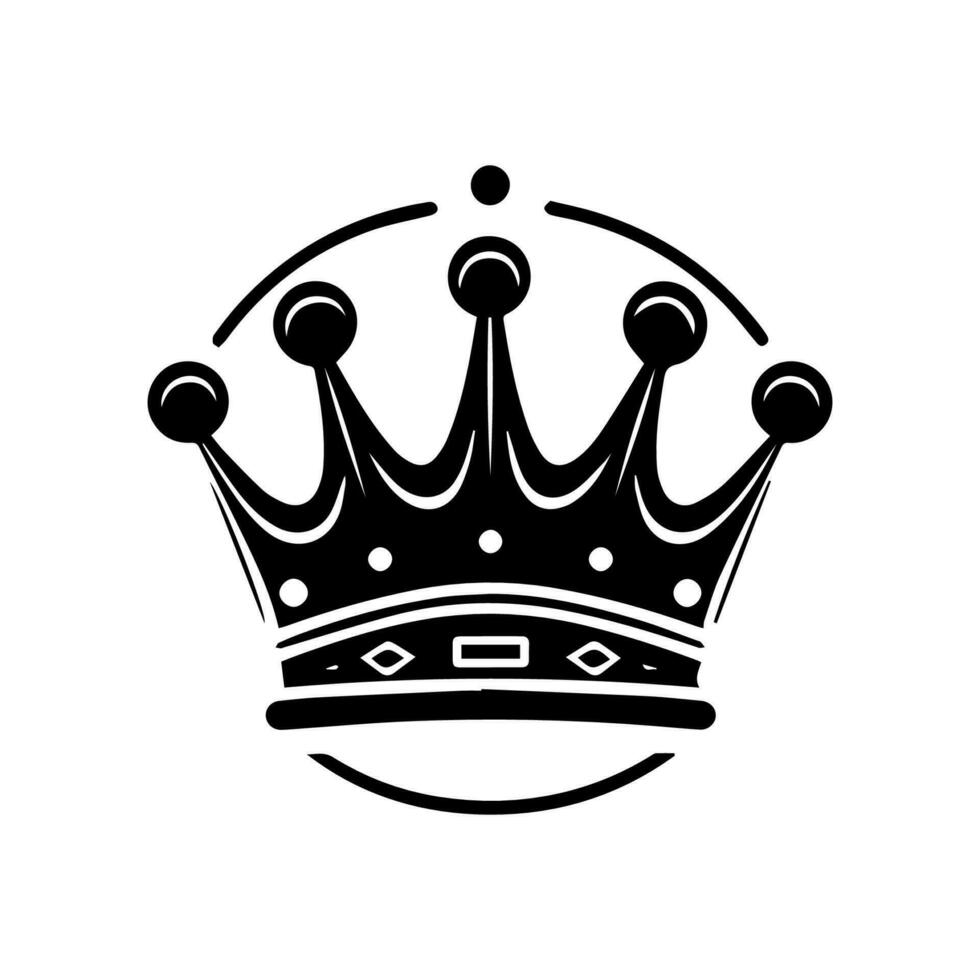 Rule your industry with our majestic crown logo design. This elegant illustration is fit for royalty and exudes sophistication vector