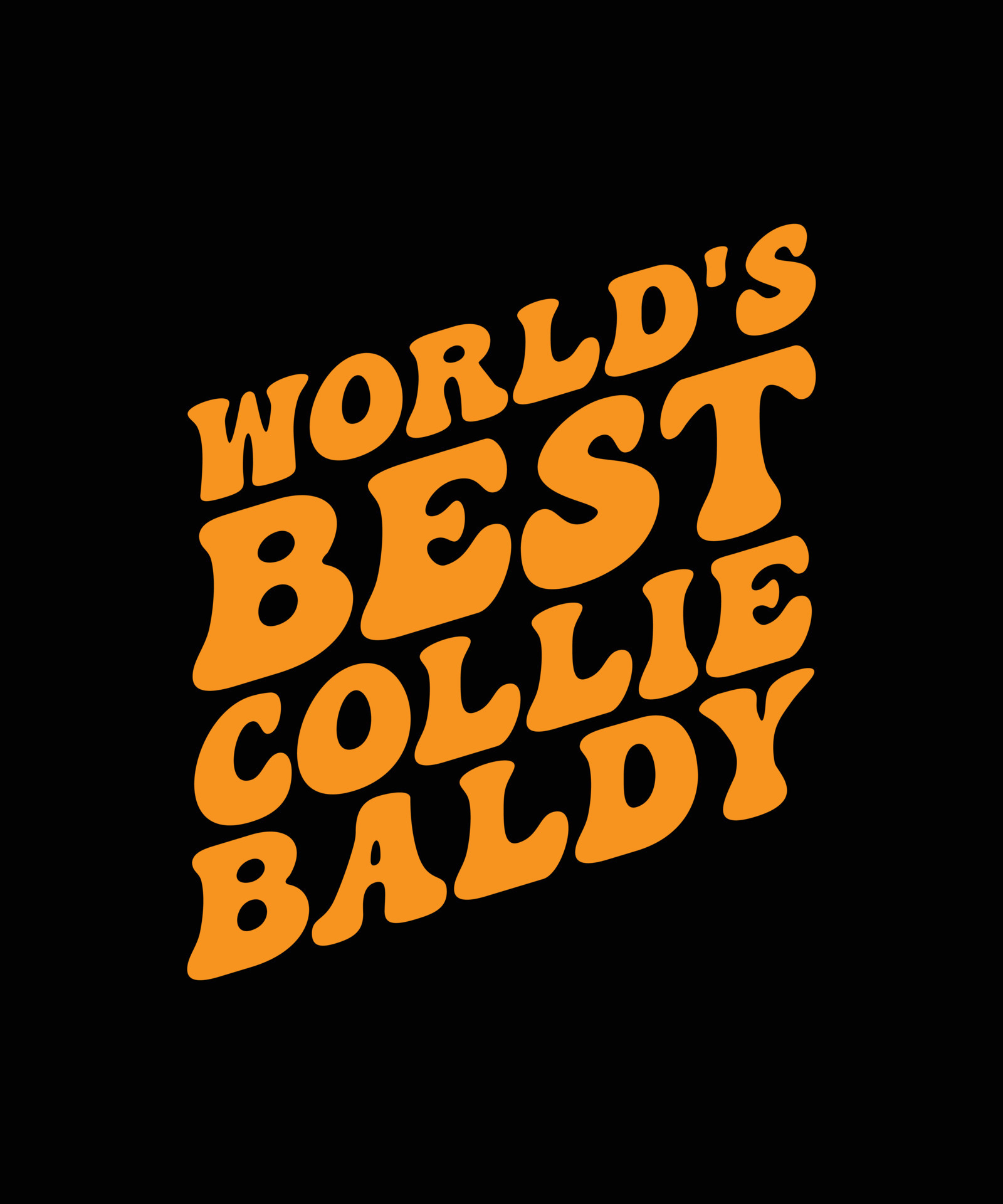 Baldy dog breed dad typography design template 23521853 Vector Art at