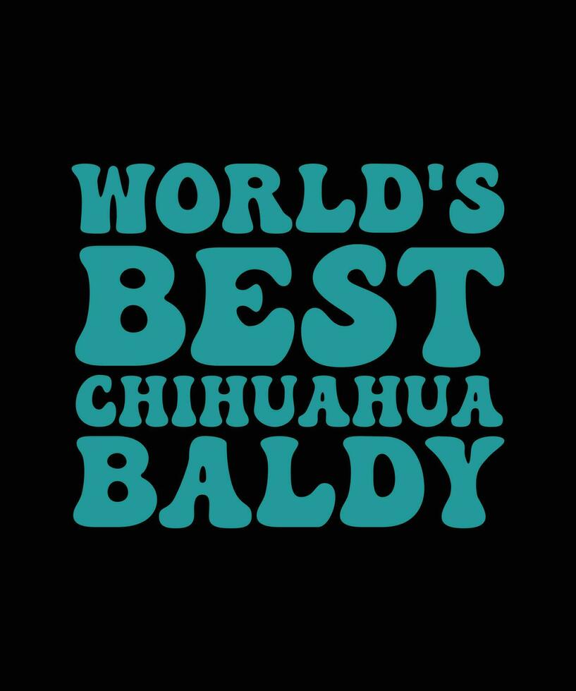 Baldy dog breed dad  typography design template vector