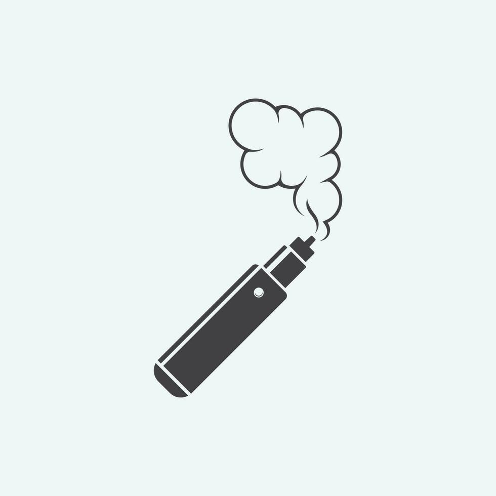 Vape or E-Cigarette Logo Template vector