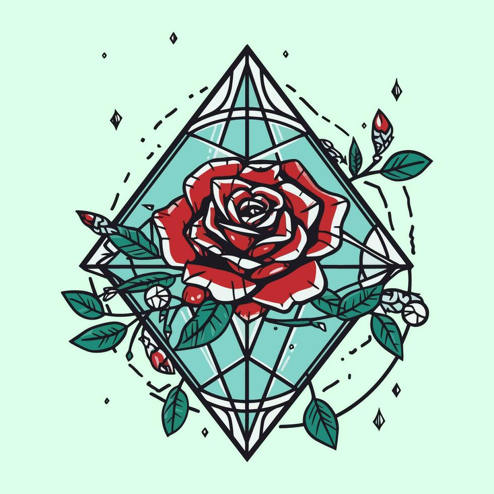 roses flower logo illustration features delicate and intricate details, perfect for creating an elegant and romantic brand image vector