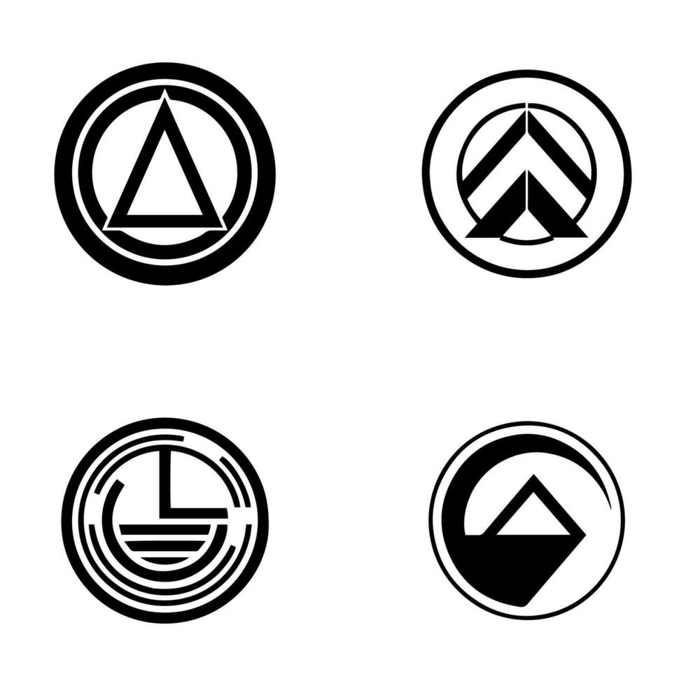 Abstract logo design is a creative and modern representation of your brand. This unique artwork is sure to make your brand stand out. vector