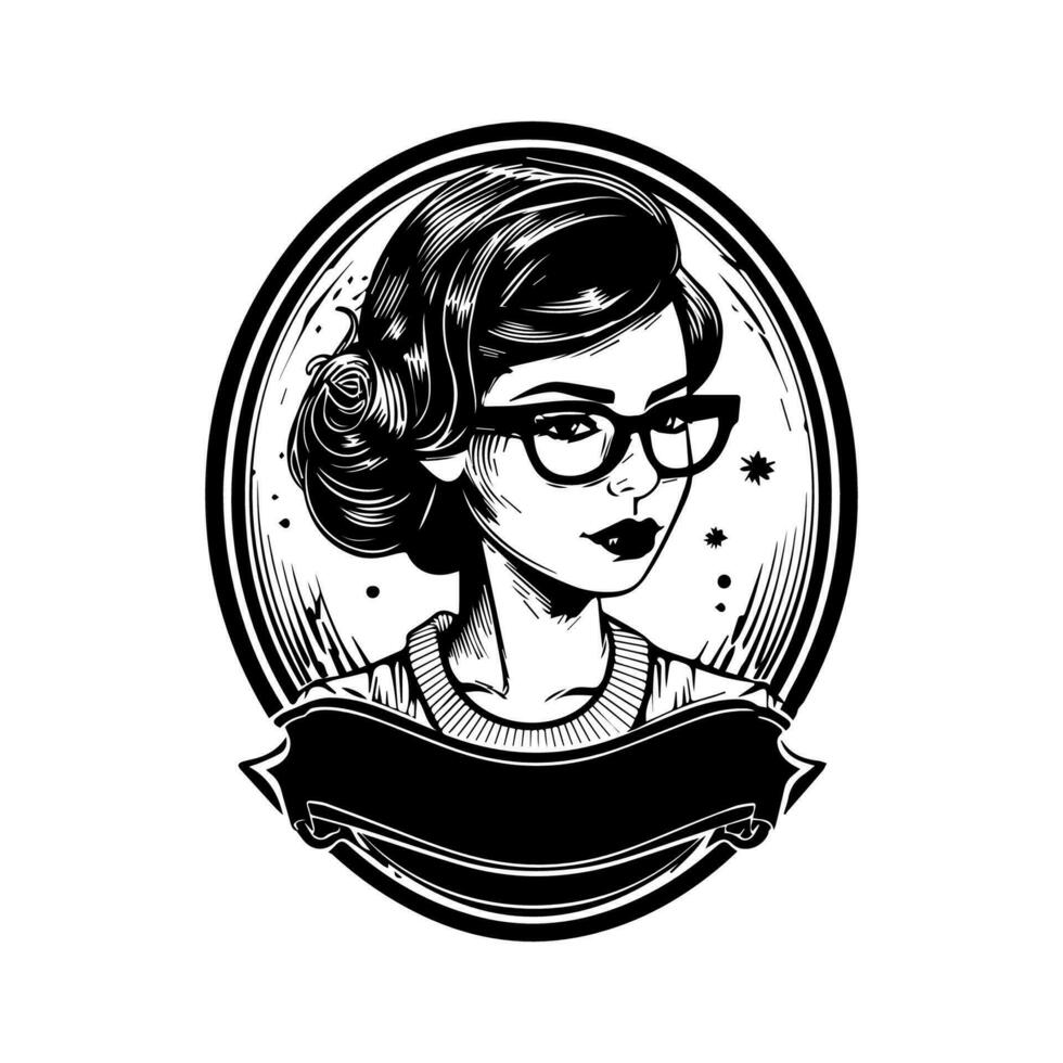barbershop logo illustration features a classic design that captures the essence of traditional grooming vector