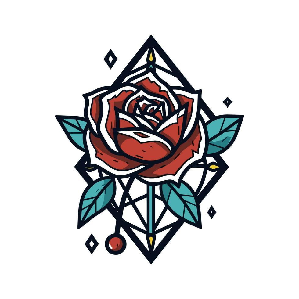 rosas flor logo ilustración caracteristicas delicado y intrincado detalles, Perfecto para creando un elegante y romántico marca imagen vector