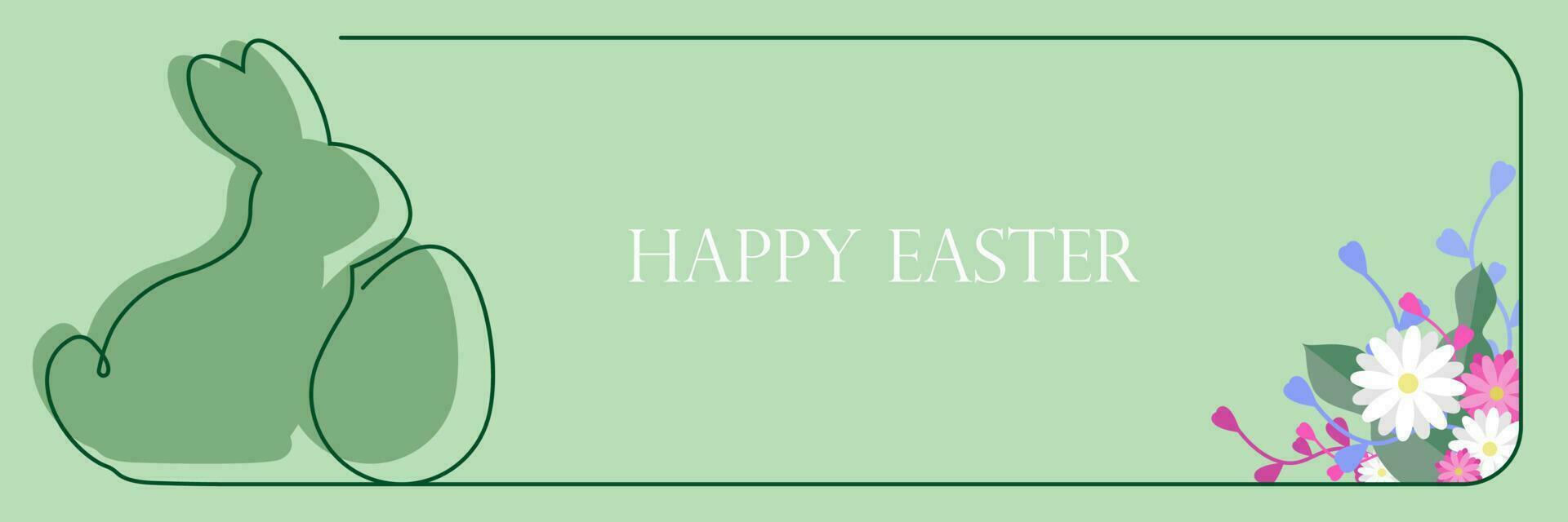 Have Yourself a Very Happy Easter. Easter Bunny and eggs Vector