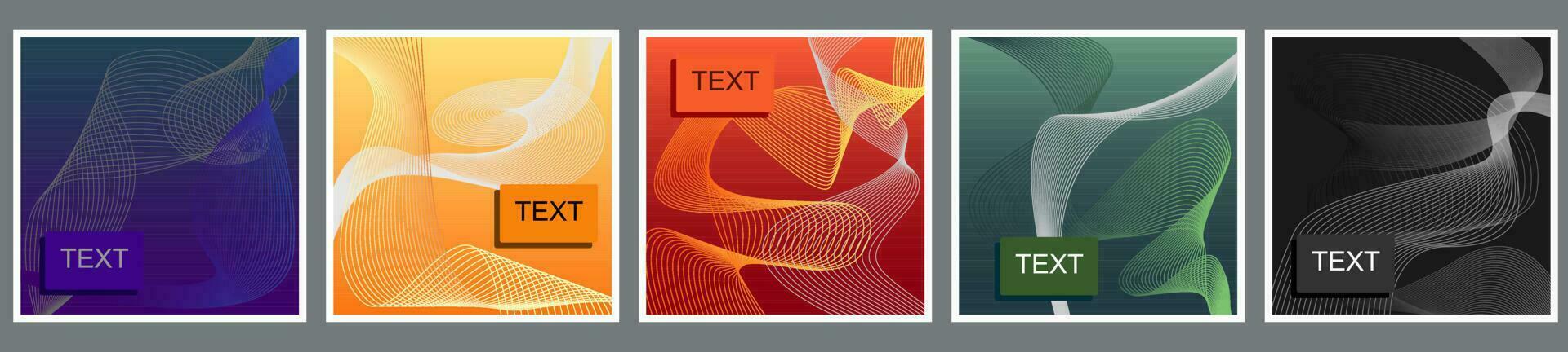 Vector illustration Abstract colorful background with red smoke wave and text.
